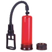 Вакуумная помпа с двумя сменными насадками NEW STAY HARD PUMP CLEAR RED - Seven Creations - в Кисловодске купить с доставкой