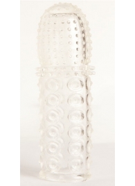 Прозрачная закрытая гелевая насадка - 13,5 см. - Toyfa Basic - в Кисловодске купить с доставкой