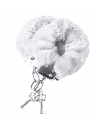 Наручники с белой меховой опушкой - ToyFa - купить с доставкой в Кисловодске