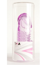 Фиолетовая насадка с коготком и шипами - 13 см. - Toyfa Basic - в Кисловодске купить с доставкой