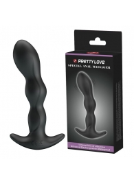 Черный анальный стимулятор простаты с вибрацией Special Anal Massager - 14,5 см. - Baile - в Кисловодске купить с доставкой