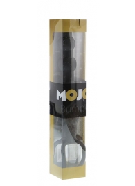 Черная ёлочка-насадка для двойного проникновения Mojo Bumpy - 15 см. - Seven Creations - в Кисловодске купить с доставкой