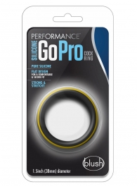 Черно-желтое силиконовое эрекционное кольцо Silicone Go Pro Cock Ring - Blush Novelties - в Кисловодске купить с доставкой