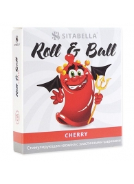 Стимулирующий презерватив-насадка Roll   Ball Cherry - Sitabella - купить с доставкой в Кисловодске