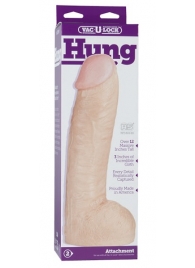 Огромная насадка-реалистик Vac-U-Lock Realistic Hung - 31,7 см. - Doc Johnson - купить с доставкой в Кисловодске