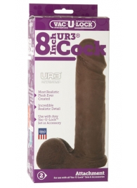 Насадка-реалистик Vac-U-Lock 8  ULTRASKYN Cock - 20,6 см. - Doc Johnson - купить с доставкой в Кисловодске