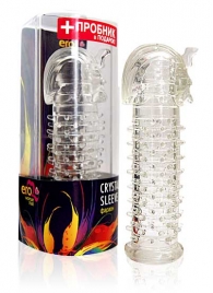 Закрытая прозрачная насадка на пенис Crystal Sleeve Faraon - 13,5 см. - Erowoman-Eroman - в Кисловодске купить с доставкой