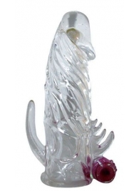Закрытая прозрачная вибронасадка на пенис Crystal Sleeve Vibe - Erowoman-Eroman - в Кисловодске купить с доставкой