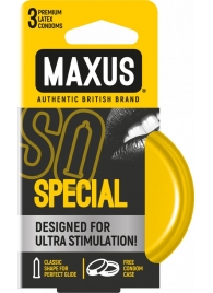 Презервативы с точками и рёбрами в железном кейсе MAXUS Special - 3 шт. - Maxus - купить с доставкой в Кисловодске