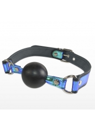 Кляп-шарик на чёрно-синих ремешках - Sitabella - купить с доставкой в Кисловодске