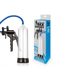 Прозрачная вакуумная помпа Sex Expert с насосом - Sex Expert - в Кисловодске купить с доставкой