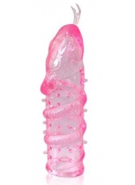 Закрытая рельефная насадка Crystal sleeve snakes в виде змеи с усиками - 14 см. - Erowoman-Eroman - в Кисловодске купить с доставкой