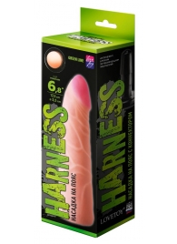 Фаллическая насадка на трусики харнесс - 17,5 см. - LOVETOY (А-Полимер) - купить с доставкой в Кисловодске