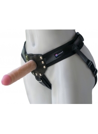 Черный пояс-трусики с двумя насадками  Экзотик-Linda  - 15,5 и 10,5 см. - LOVETOY (А-Полимер) - купить с доставкой в Кисловодске