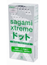 Презервативы Sagami Xtreme Type-E с точками - 10 шт. - Sagami - купить с доставкой в Кисловодске