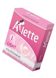 Ультратонкие презервативы Arlette Light - 3 шт. - Arlette - купить с доставкой в Кисловодске