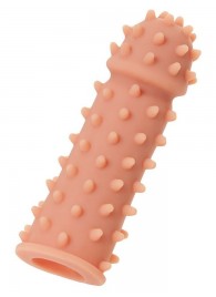 Телесная реалистичная насадка KOKOS Extreme Sleeve 03 с дополнительной стимуляцией - 12,7 см. - KOKOS - в Кисловодске купить с доставкой