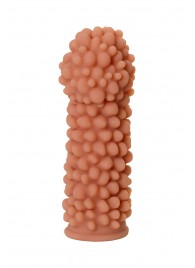 Телесная реалистичная насадка KOKOS Extreme Sleeve 08 с дополнительной стимуляцией - 12,7 см. - KOKOS - в Кисловодске купить с доставкой