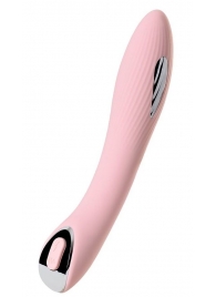 Розовый силиконовый вибратор с электростимуляцией TESLA G-POINT - 21 см. - ToyFa - купить с доставкой в Кисловодске