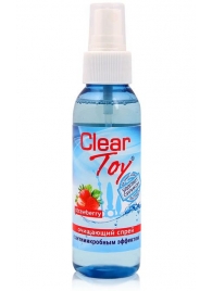Очищающий спрей для игрушек CLEAR TOY Strawberry - 100 мл. - Биоритм - купить с доставкой в Кисловодске