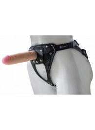 Универсальный мягкий пояс с насадкой Hard brutal BDSM-КОНСУЛ - 17 см. - LOVETOY (А-Полимер) - купить с доставкой в Кисловодске