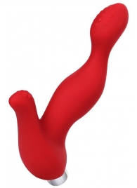Красный силиконовый вибростимулятор простаты Proman - 12,5 см. - ToyFa - в Кисловодске купить с доставкой