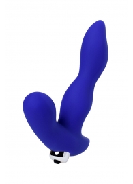 Синий силиконовый вибростимулятор простаты Stroman - 14,5 см. - ToyFa - в Кисловодске купить с доставкой