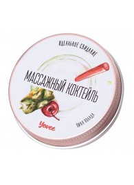 Массажная свеча «Массажный коктейль» с ароматом пина колады - 30 мл. - ToyFa - купить с доставкой в Кисловодске