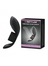 Черное кольцо на пенис с вибрацией Vibration Penis Sleeve - Baile - в Кисловодске купить с доставкой