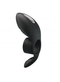 Черное кольцо на пенис с вибрацией Vibration Penis Sleeve - Baile - в Кисловодске купить с доставкой