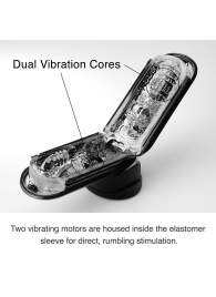 Черный мастурбатор Flip Zero с вибрацией - Tenga - в Кисловодске купить с доставкой