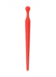 Красный силиконовый уретральный плаг - 10 см. - ToyFa - купить с доставкой в Кисловодске