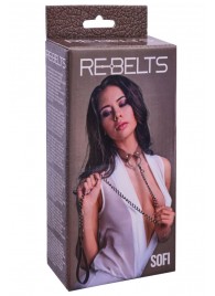 Коричневый поводок и чокер с кольцом Sofi - Rebelts - купить с доставкой в Кисловодске