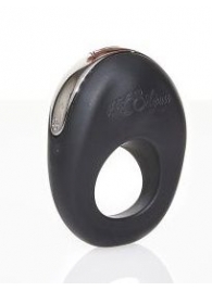 Черное эрекционное виброкольцо ATOM - Hot Octopuss - в Кисловодске купить с доставкой