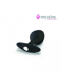 Черная пробка Mystim Rocking Vibe S с возможностью подключения к электростимулятору - 9,7 см. - MyStim - купить с доставкой в Кисловодске