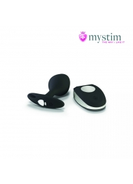 Черная пробка Mystim Rocking Vibe S с возможностью подключения к электростимулятору - 9,7 см. - MyStim - купить с доставкой в Кисловодске