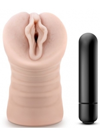 Телесный мастурбатор-вагина с вибропулей Ashley - Blush Novelties - в Кисловодске купить с доставкой