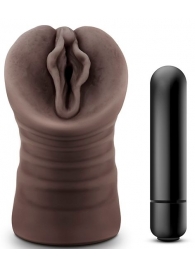 Коричневый мастурбатор-вагина Alexis - Blush Novelties - в Кисловодске купить с доставкой