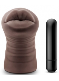Коричневый мастурбатор-ротик Renee - Blush Novelties - в Кисловодске купить с доставкой