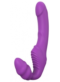 Фиолетовый безремневой вибрострапон DOUBLE DIPPER - Dream Toys - купить с доставкой в Кисловодске