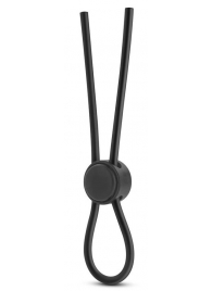 Черное силиконовое лассо на пенис SILICONE LOOP COCK RING - Blush Novelties - в Кисловодске купить с доставкой