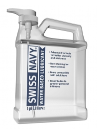 Канистра лубриканта Swiss Navy Water Based Lube на водной основе - 3,8 л. - Swiss navy - купить с доставкой в Кисловодске