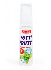 Гель-смазка Tutti-frutti со вкусом сладкой мяты - 30 гр. - Биоритм - купить с доставкой в Кисловодске