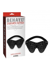 Черная маска на глаза Behave - Chisa - купить с доставкой в Кисловодске