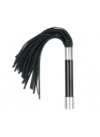 Черная плеть Easytoys Flogger With Metal Grip - 38 см. - Easy toys - купить с доставкой в Кисловодске