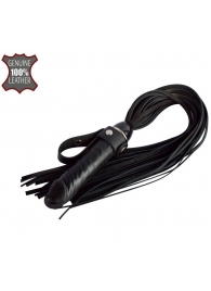 Черная плеть  Ковбой  с ручкой-фаллосом - 55 см. - Sitabella - купить с доставкой в Кисловодске