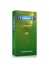 Текстурированные презервативы Torex  С точками  - 12 шт. - Torex - купить с доставкой в Кисловодске