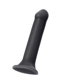 Черный фаллос на присоске Silicone Bendable Dildo XL - 20 см. - Strap-on-me - купить с доставкой в Кисловодске