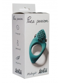 Зеленое эрекционное виброкольцо Pure Passion Midnight - Lola Games - в Кисловодске купить с доставкой