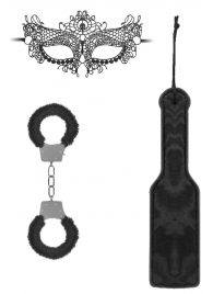 Черный игровой набор Introductory Bondage Kit №4 - Shots Media BV - купить с доставкой в Кисловодске